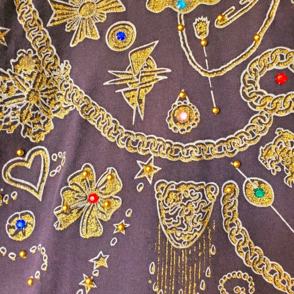 💖1989 Vintage Single Stitch Bedazzled Top💖